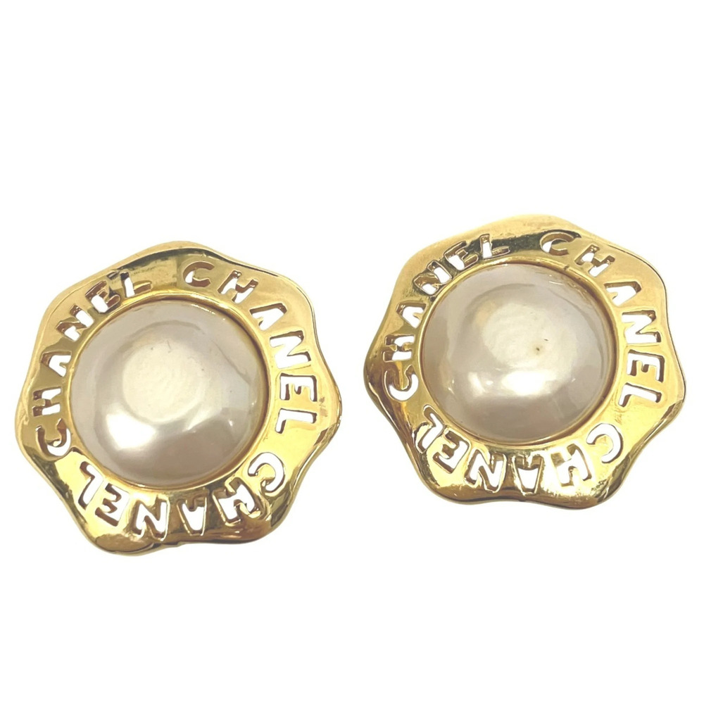 Chanel earrings, accessory, total weight 12g, gold plated.